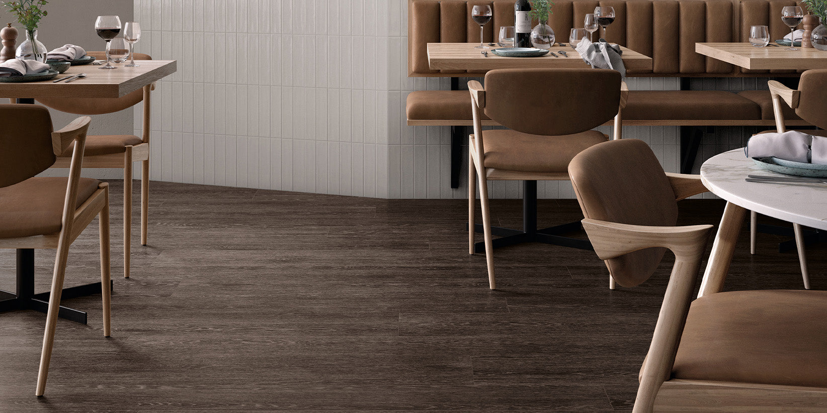 Restaurant Ready Wood Look Floors - Architessa